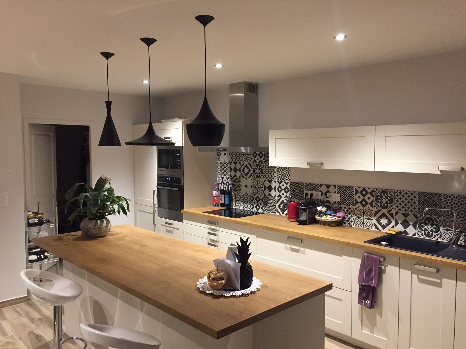 lampe suspension design noire 