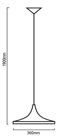 Lampe suspendue kolding dimensions