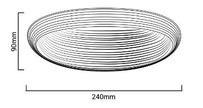 Applique murale LED soikea dimensions