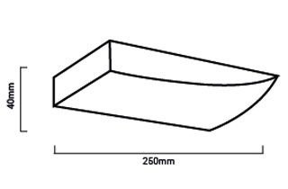 Luminaire mural Scalene dimensions 