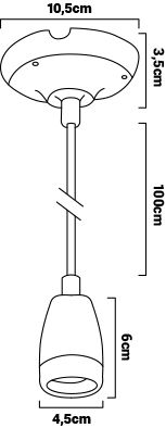 Suspension céramique dimensions