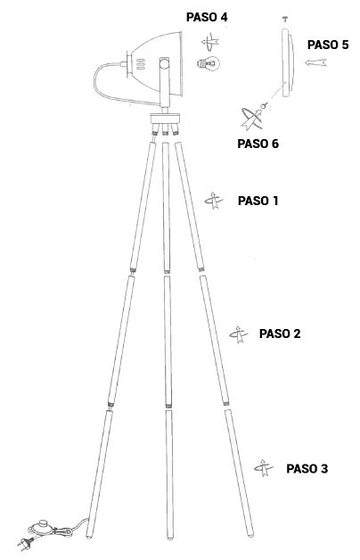 lampe trépied allto installation