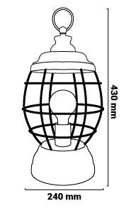 Lanterne Adid dimensions