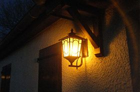 Lampe murale ampoule effet feu