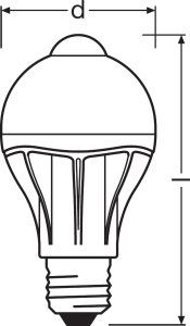 Ampoule led e27 crépusculaire osram