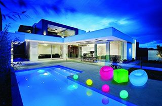 cube lumineux multicolore LED