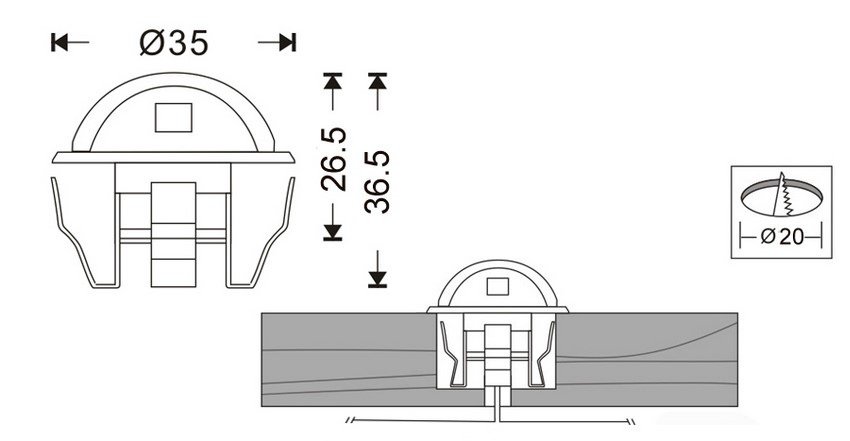 dimensions balises led escalier