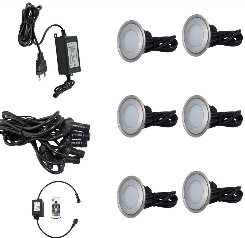 détails kit spots led rgb